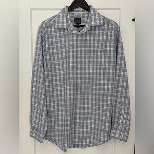 Jos. A. Bank Light Blue Button-Down Shirt, Size M